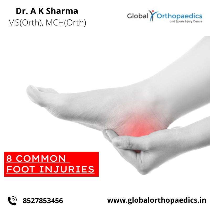 8 Common Foot Injuries | Best Orthopaedic Surgeon In Noida